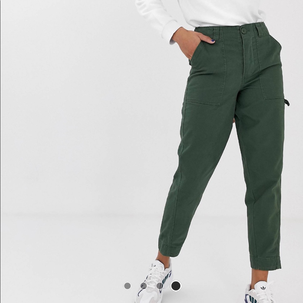 Asos Slim Leg Combat Pants in Khaki